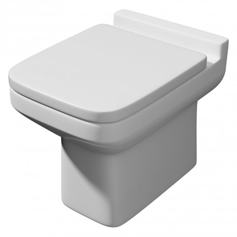KVit Trim Back to Wall Toilet Pan & Soft Close Seat Wayfair.co.uk